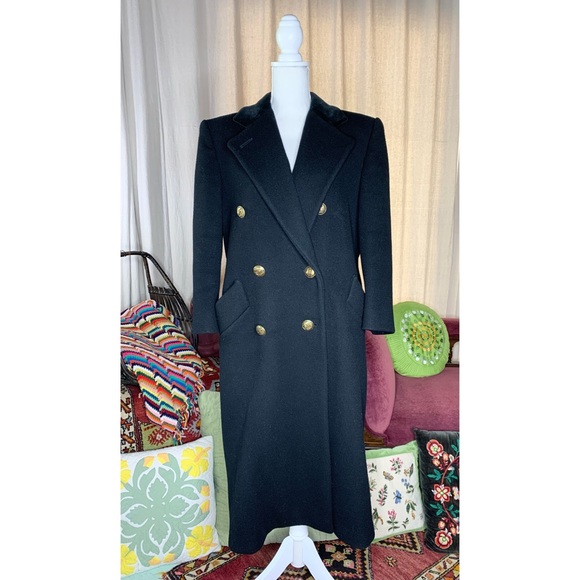 80s Bill Blass Wool Overcoat - Picture 1 of 13